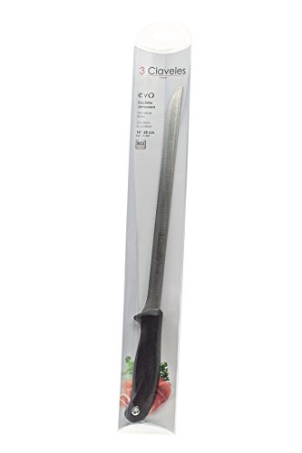 3Claveles Evo - Cuchillo jamonero, 25 cm, 10 pulgadas