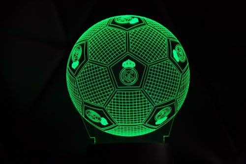 3D LAMPARAS Oficial Balon del Real Madrid Lámpara 2019-2020 Pelota para Bebe niño Kids Hombre Mujer Mejor Decoracion para hogar Original Accesorios