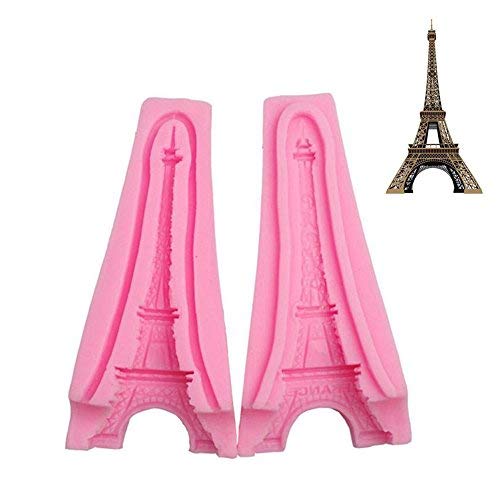 3D Molde de Torta,Cocina Torre Eiffel De París 3D Molde Fondant De Silicona Para Decoración De Pasteles Molde De Chocolate