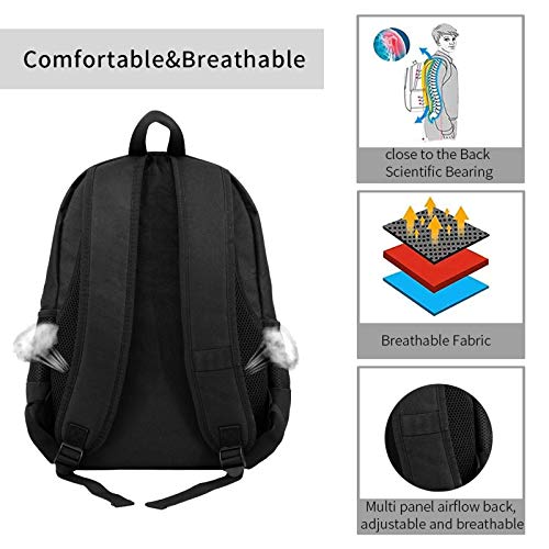 3d Rainbow Mariposas En Turquesa Casual Mochila Daypacks Bookbag Para Mujeres Hombres Niños