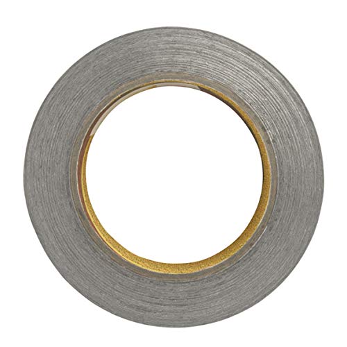 3M 1436 Rollo de cinta adhesiva de aluminio, resistente a llamas y altas temperaturas, 50 mm x 50 m, plata