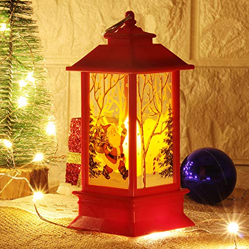 3PC Adornos Navidad Originales Rusticos con Luz LED Velas Decoracion para Mesa Casa