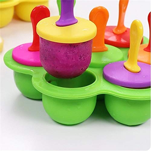 3T6B Molde de Helado, Reutilizable de Grado Alimenticio para el Hogar Silicona DIY Molde de Paleta, Herramienta de Pastel Hornear de Cocina PortáTil (Verde)