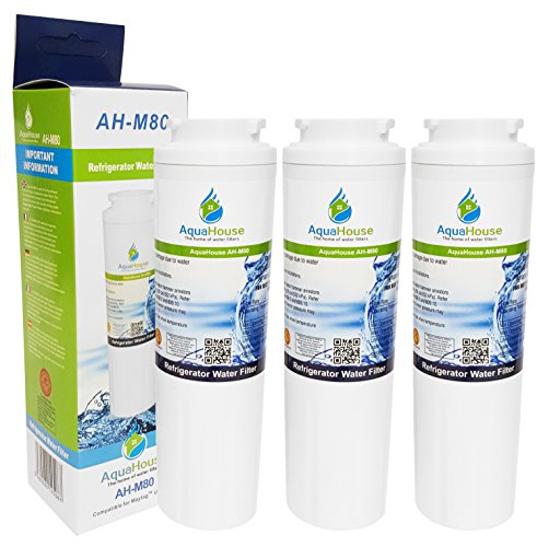 3x AquaHouse AH-M80 filtro de agua compatible para Maytag UKF8001, UKF8001AXX, PuriClean II PUR, Amana, Almirante, KitchenAid, Kenmore, filtro de refrigerador