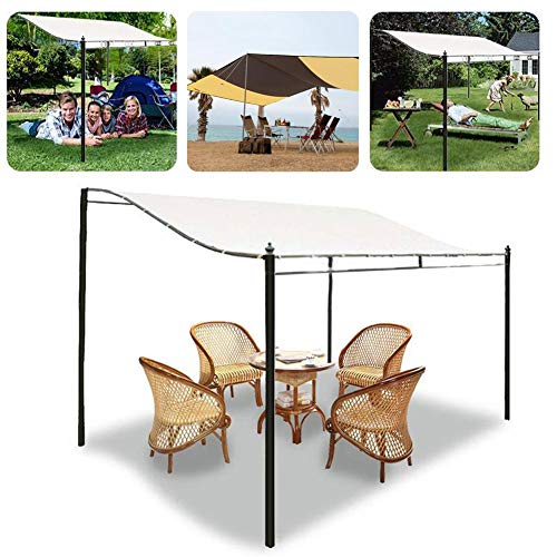 3x2.6m Techo Pérgola Lona 300D Reemplazo impermeable Cubierta superior del pabellón Pabellón Sombra del sol Cubierta del techo Jardín exterior Accesorios para tiendas de campaña (Solo techo Pérgola)