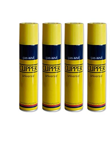 4 botellas Gas Clipper 250 ml. cada una.