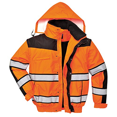 4-in-1 chaqueta impermeable chaqueta de invierno chaqueta de trabajo amarillo o naranja