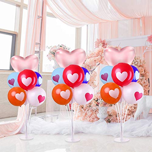 4 Juegos de Kit de Soporte de Globo Transparente, para Decoración de Boda Cumpleaños Fiesta Celebración Accesorios de Globos