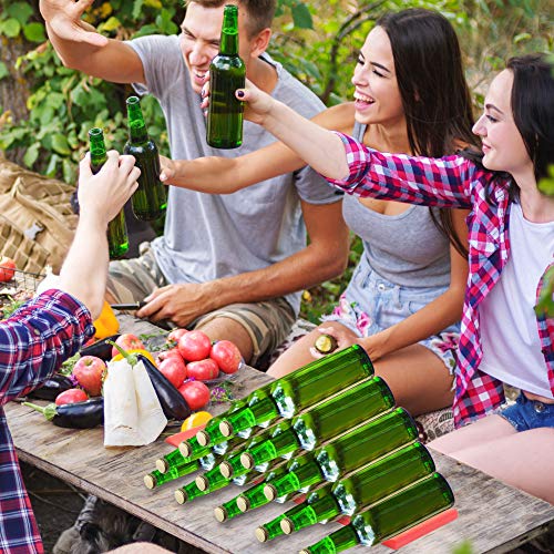 4 Piezas Botellero Soporte Botella Frigorifico - Silicona Flexible y Antideslizante - Organizador y Apilador para Cerveza Lata y Vino - Ahorradores de Espacio en Gabinete Cocina, Nevera/Refrigerador.