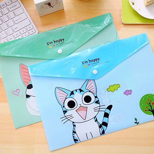 4 piezas/lote de papelería coreana de queso gato a4 archivador bolsa Kawaii PVC ducoment bolsas oficina material escolar suministros Changlesu