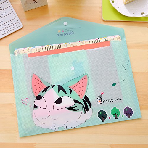 4 piezas/lote de papelería coreana de queso gato a4 archivador bolsa Kawaii PVC ducoment bolsas oficina material escolar suministros Changlesu