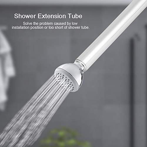 4 Pulgadas Tubo de Extensión de La Ducha de Acero Inoxidable Tubo de La Ducha Redonda de Cromo de Mano Extensor de Cabezal de Ducha de Mano Para Baño Accesorio