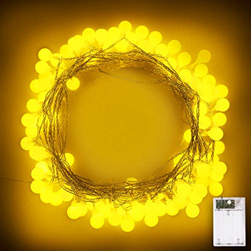 40 LED 16ft Cadena Luces, Impermeable, luz blanca cálida, Fulighture Decorativas Guirnaldas Luminosas para Exterior,Interior, Jardines, Casas, Boda, Fiesta de Navidad