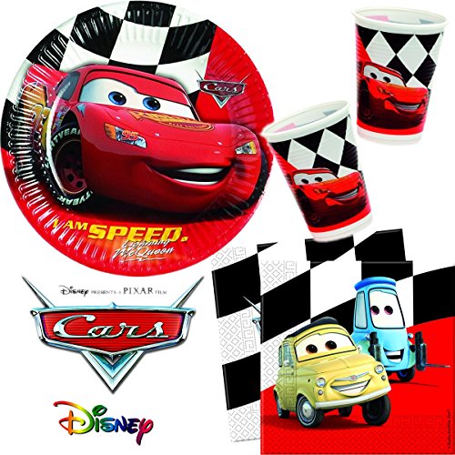 40 piezas Juego platos + servilleta + taza cars Red Jardín infantil de comidas Cartón Escuela Plato Vajilla para niños fiesta de cumpleaños infantil Decoración Decoración Fiesta Niño Infantil redondo desechables kinderfest Lightning MC Queen McQueen Auto