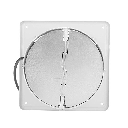 40W Ventilador de escape montado en la pared Extractor de bajo ruido Ventilador Ventilador Ventilador de flujo de escape axial para Baño Cocina Garaje, 6 pulgadas (White)