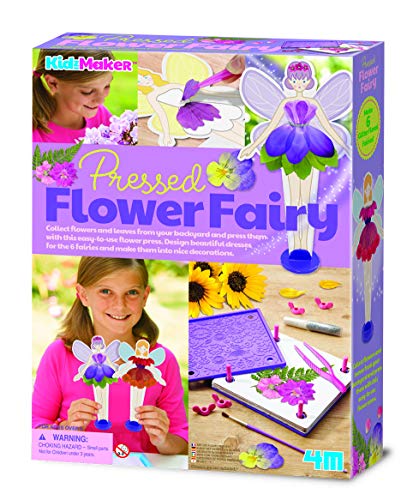 4M- Fairy Kidzmaker Hadas con Flores Prensadas, Multicolor (404731)