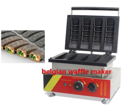 4pcs comercial belga máquina para hacer gofres Waffle máquina de hacer gofres Máquina de cono no-stick CE certificación 220 V – 240 V