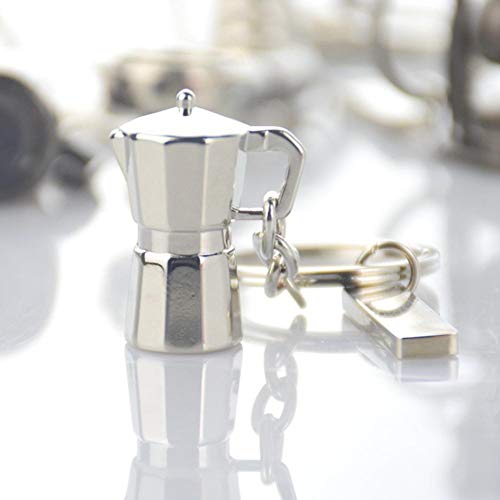 4pcs Mini Anillos Par De Claves De Café De Sabotaje Manija Colgante Llavero Herramientas Coffeeware Portátil Regalos De Barista Accesorios