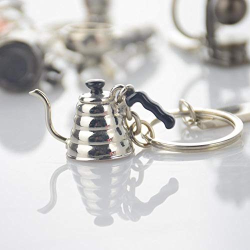 4pcs Mini Anillos Par De Claves De Café De Sabotaje Manija Colgante Llavero Herramientas Coffeeware Portátil Regalos De Barista Accesorios