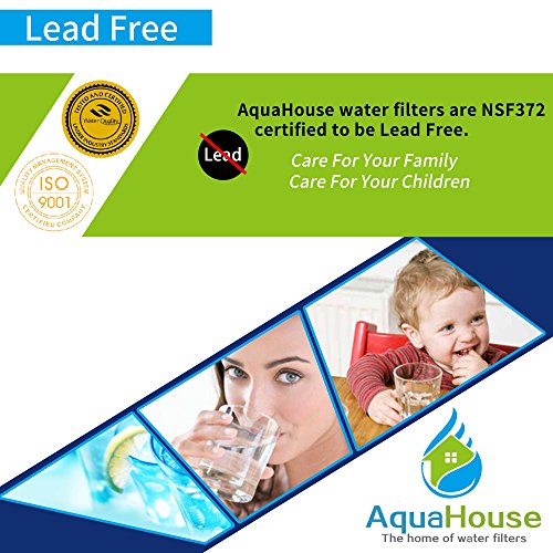4x AquaHouse AH-UIF Filtro universal de agua para nevera compatible con Samsung LG Daewoo Rangemaster Beko Haier etc Nevera Congelador