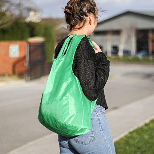 5 bolsas de supermercado reutilizables | Bolsa de compras plegable | Portador Plegable Con Bolsa | Bolso de supermercado ecológico | Soportan hasta 22kg | Pukkr