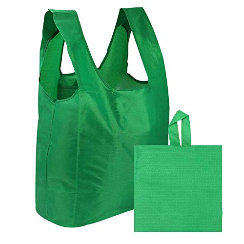 5 bolsas de supermercado reutilizables | Bolsa de compras plegable | Portador Plegable Con Bolsa | Bolso de supermercado ecológico | Soportan hasta 22kg | Pukkr