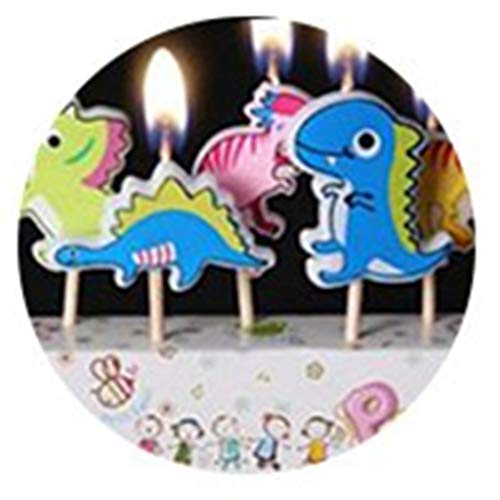 5 velas de dibujos animados para decoración de tartas de cumpleaños