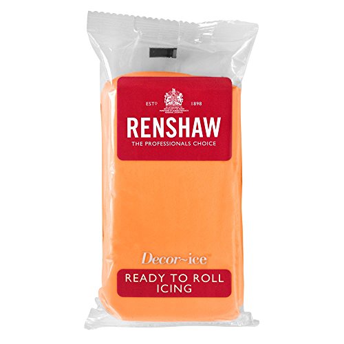 500g Renshaw Ready Roll Icing Fondant Cake Regalice Sugarpaste TIGER ORANGE