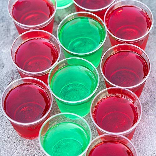 500Pcs Vasos de Chupito Desechables de Plástico Duro (20 ml) - Claro Como el Vidrio - Reutilizable, Material Ecológico - Ideal para Chupitos y Vodka Jelly en Fiestas de Navidad - 100% Reciclable