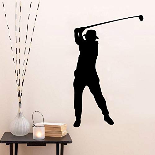 57x91cm, Arte del tatuaje en la pared, Pegatinas de pared para la encimera de la cocina, Tema de golf y casa club con adhesivo Mural de oficina Baños Refrigerador Regalo Puerta Dormitorio Adorno