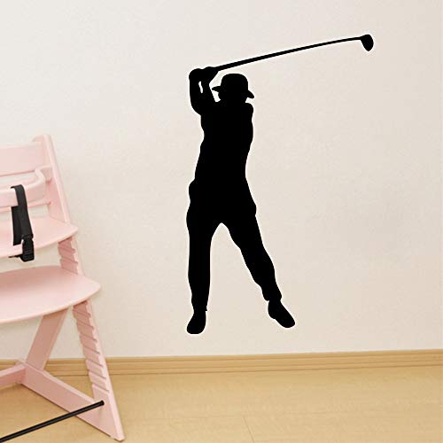 57x91cm, Arte del tatuaje en la pared, Pegatinas de pared para la encimera de la cocina, Tema de golf y casa club con adhesivo Mural de oficina Baños Refrigerador Regalo Puerta Dormitorio Adorno