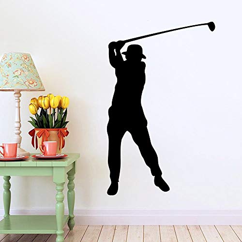 57x91cm, Arte del tatuaje en la pared, Pegatinas de pared para la encimera de la cocina, Tema de golf y casa club con adhesivo Mural de oficina Baños Refrigerador Regalo Puerta Dormitorio Adorno