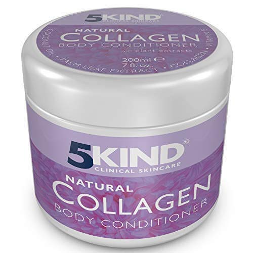 5KIND Crema Corporal Colágeno Y Manteca De Cacao-Hidratante, Revitalizante Y Reafirmante-Aceites Naturales Para Una Piel Bonita, Suave Y Radiante, Crema Corporal De Rápida Absorción, No Grasa