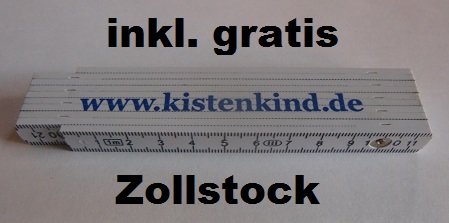 5x Leichtpalette 80x60 Kunststoffpalette im 1/2-Europaletten Maß inkl. gratis Zollstock * Halbe Palette, 5er Set