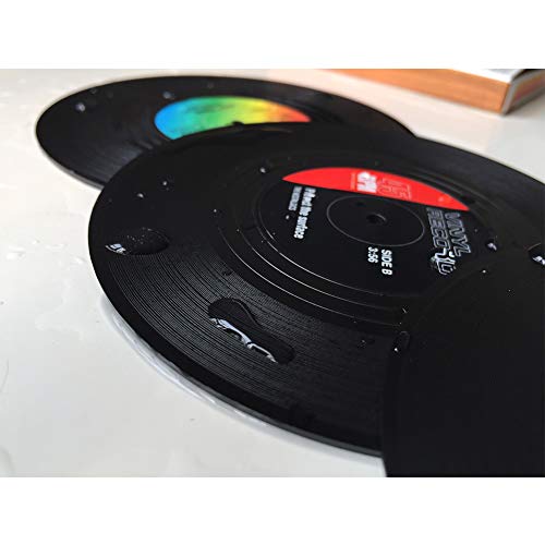 6 posavasos de vinilo para CD de retro para café