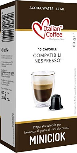 60 Capsulas Nespresso Chocolate con Leche - Degustacion de 2 Sabores - Compatibles con Cafeteras Nespresso*