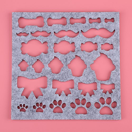 7 unids/set Fieltro Del Molde, DIY Craft Stencil Applique Molde Precioso 3D Fieltrado Aguja Herramienta Principiante Accesorios Hechos A Mano