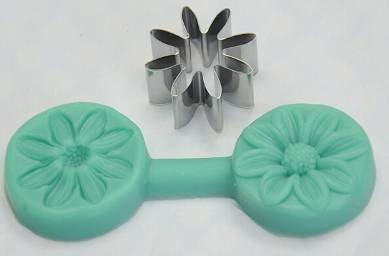 8 piezas. Flor con moldes de acero inoxidable veiner 3d silicona forma de galletas mazapán Fondant Decoración para tartas