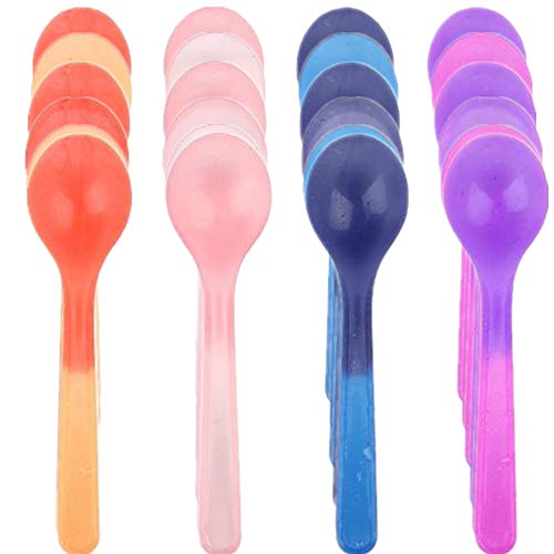 80 cucharas cambiadoras de helado multicolor para suministros de fiesta