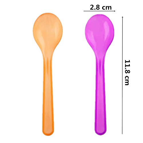 80 cucharas cambiadoras de helado multicolor para suministros de fiesta