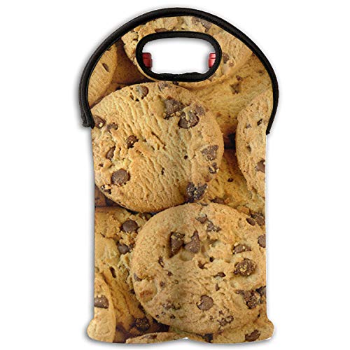 90ioup - Bolsa de viaje para galletas de chocolate (2 botellas)