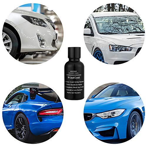 9H Kit de revestimiento de cerámica para coche, antiarañazos, líquido para coche, revestimiento de cerámica Nano, sellador de pintura, protección superhidrofóbica, revestimiento de vidrio pulido-30 ml