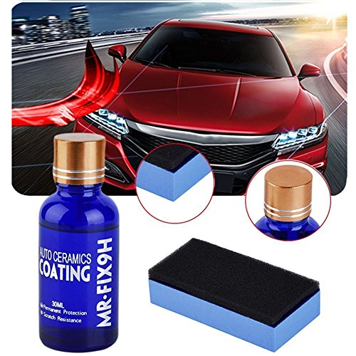 9H Nano Ceramic Coating, Tracffy Mr Fix Revestimiento Ceramico Coche, Super Hidrofóbico Pulido Car Coating, Anti Arañazos Coche Protección de Pintura