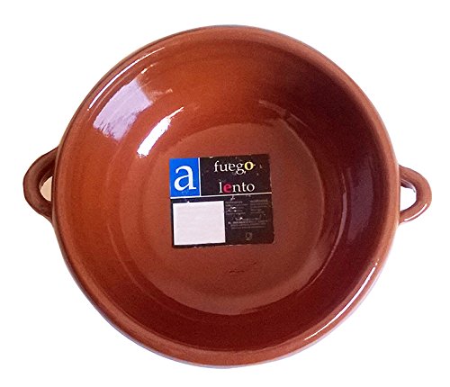 A Fuego Lento Cazuela Sopa Tapeo Abombada Horno, Barro, Miel, 13 cm