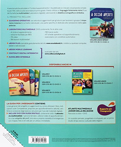 A occhi aperti sprint. Per la Scuola media. Con e-book. Con espansione online. Con Libro: Quaderno. Con DVD-ROM