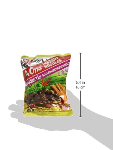 A-ONE Fideos Instantáneos, Sabor Judías de Soja 85 g (5858)