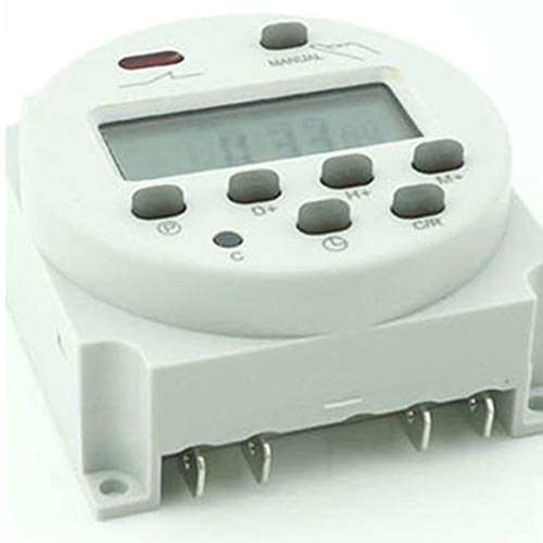 Aardich Sincronización Temporizador Programable Digital Profesional Eléctrico Timer Dual Outlet Caso Heavy Duty Temporizador Outlet