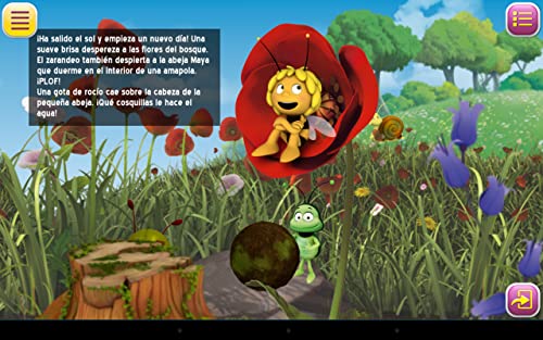 Abeja Maya y La Corona de la Reina,  una aventura educativa con más de 25 juegos educativos para niños.