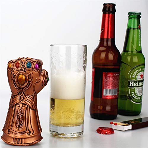 Abridor de Botellas de Cerveza Thanos Gauntlet Glove Multiusos Herramienta de removedor de Tapa de Vidrio de Soda/Cerveza de Vino Abrelatas de Botella Glove Beer