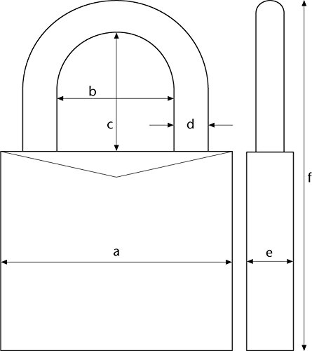 Abus 145/40_TITANIO Candado, gris